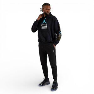 Air Jordan 2 Piece Gamma 11 Sweatsuit Mens Size M Fleece Tracksuit Gift Set NWT